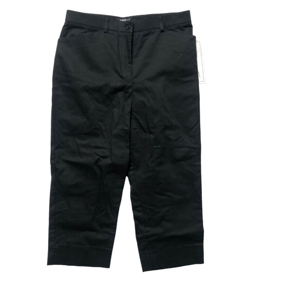 Tribal Black Capri Womens Size 8 Stretch Sportswear Comfort Waist Pants NEW - Picture 2 of 8